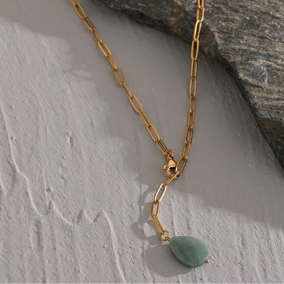 #30 New Agate Gemstone Adjustable Necklace - Picture 4 of 9